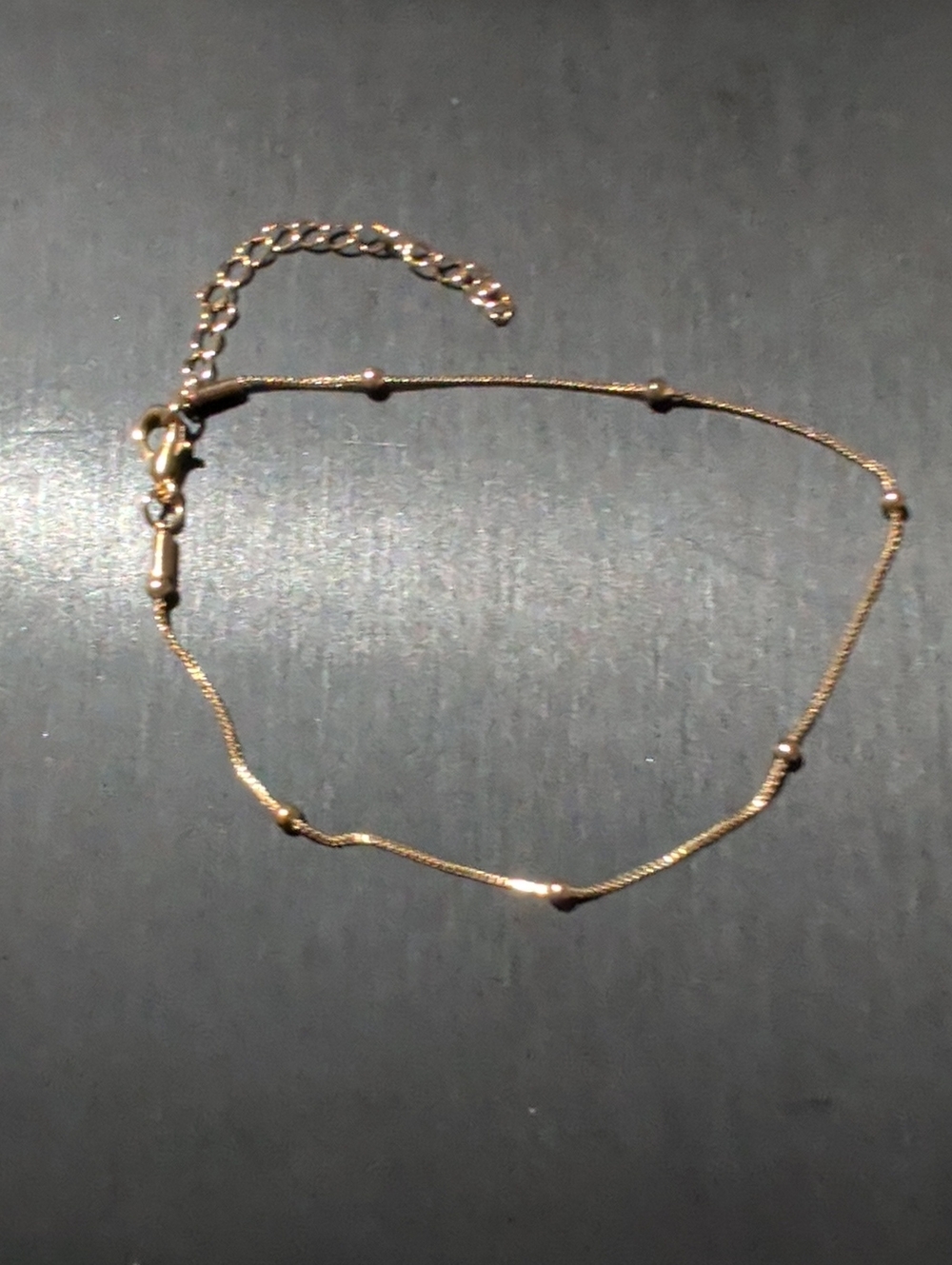 Delicate Gold Bead Chain Anklet - Minimalist Women’s Jewelry